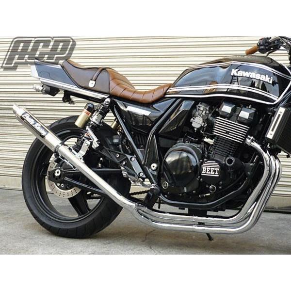 プリティー製 ZRX400/2 98〜 改 タイプ3 4-2-1 マフラーメッキ