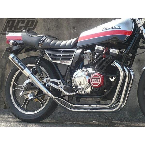 プリティー製 XJ400 改 タイプ2 4-2-1 マフラー メッキ