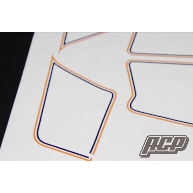 Z400FX E2 ラインステッカーセット (赤ベース) : エーシーピー