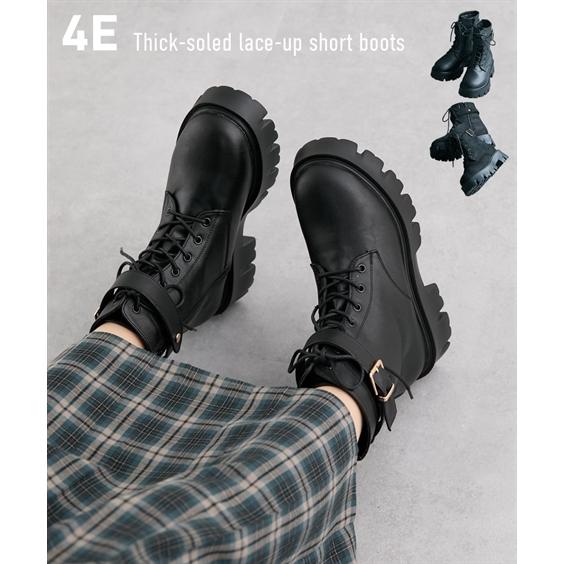 ニッセン 靴 4E 幅広 ゆったり ワイド 大きいサイズ 厚底 レース