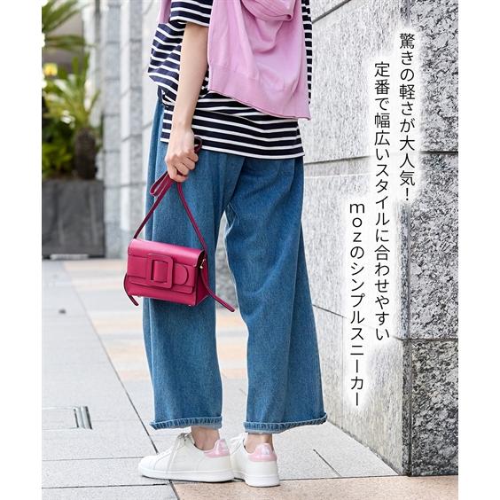スニーカー 靴 4E 幅広 ゆったり ワイド 大きいサイズ moz モズ エルク 超軽量 レースアップ 軽い カジュアル シンプル へらじか (アクアカルダ)の画像