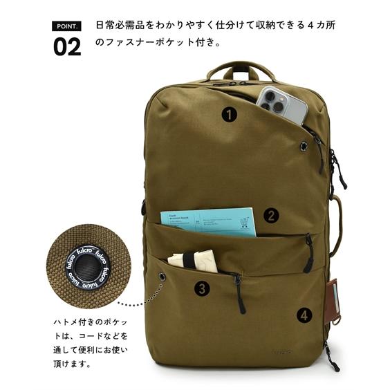 バッグ（鞄） fulcro フルクロ Explorer バックパック プロ リュック はっ水 A4サイズ PC収納 15インチ 16L 25L ユニセックス (アクアカルダ 送料無料)_5