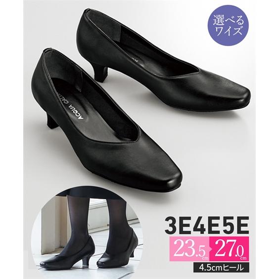 ニッセン（nissen） パンプス 靴 3E 4E 5E 選べるワイズ 幅広 ワイド