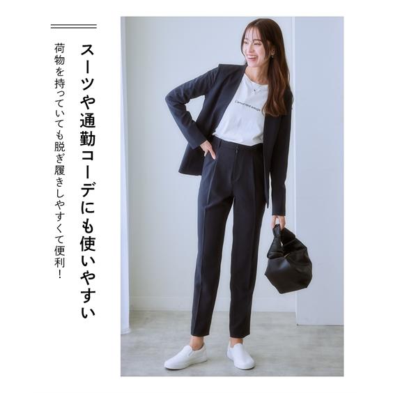 送料無料 スニーカー 靴 スリッポン 紐なし 柄 歩きやすい キャンバス シンプル らくちん 履きやすい らくらく ローカット カジュアル 3E EEE (アクアカルダ) | ニッセン | 10