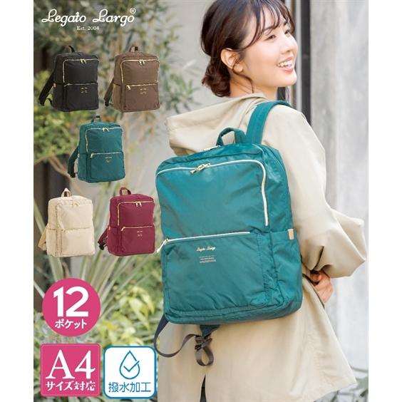 バッグ 鞄 Legato Largo レガートラルゴ はっ水 対応 ポケットたくさん 多収納 12ポケット リュック アクアカ Zzy4k21d0265 Acqua Calda 通販 Yahoo ショッピング