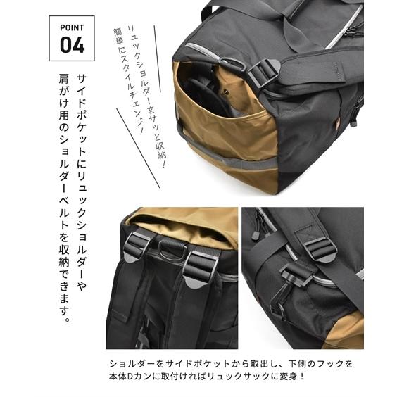 バッグ（鞄） anelloGRANDE アネログランデ anello アネロ 大容量 旅行 修学旅行 出張 50L はっ水 ボストン ショルダー リュック 3WAY (アクアカルダ 送料無料)の画像