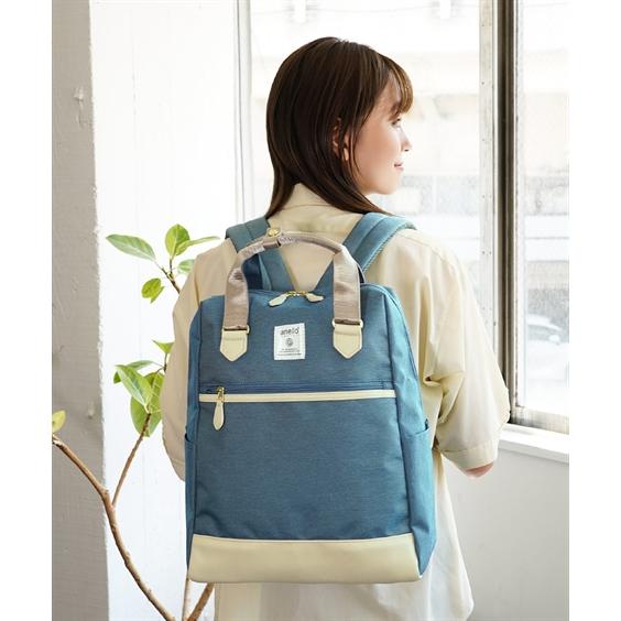 バッグ（鞄） anello GRANDE アネログランデ anello アネロ 限定カラー はっ水 10ポケット 多収納 通勤 リュック 17L A4対応 (アクアカルダ 送料無料)の画像