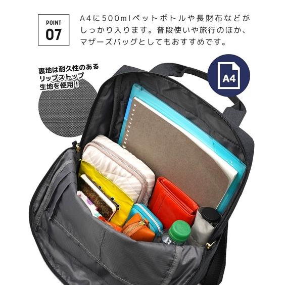 バッグ（鞄） anello GRANDE アネログランデ anello アネロ 限定カラー はっ水 10ポケット 多収納 通勤 リュック 17L A4対応 (アクアカルダ 送料無料)の画像