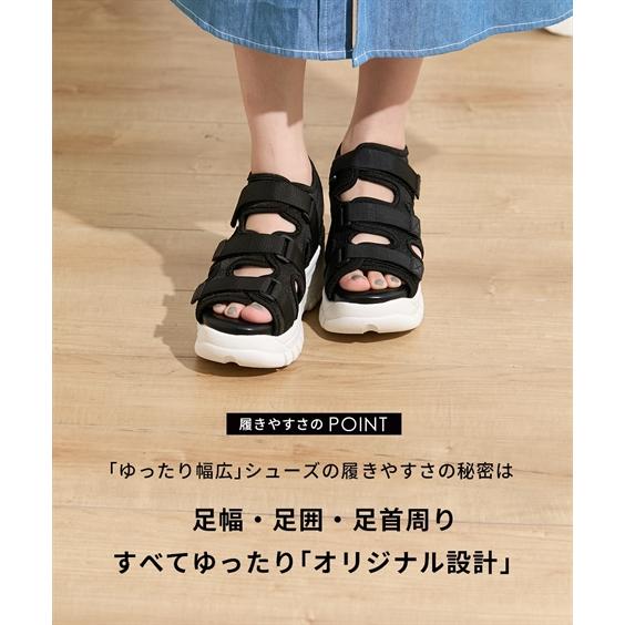 ニッセン（nissen） サンダル 靴 4E 幅広 甲高 ワイド 大きいサイズ