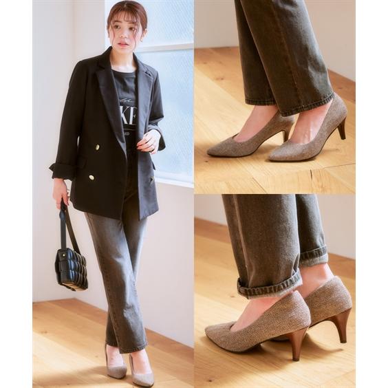 ニッセン パンプス 靴 ぴたっプス ポインテッドトゥ 7cmヒール ニッセン パンプス 靴 ぴたっプス ポインテッドトゥ 7cmヒール