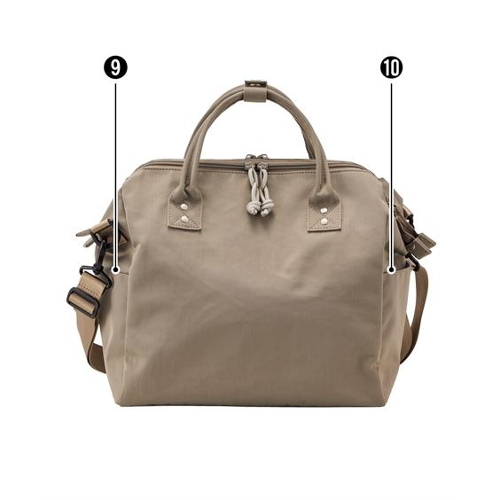 バッグ（鞄） moz モズ ガバッと開く 2層構造 はっ水 2WAY ショルダー 手提げ A4対応 マザーズバッグ ママバッグ 通勤 押し活 (アクアカルダ 送料無料）の画像