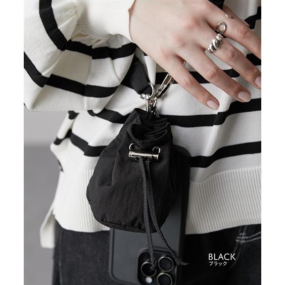 ニッセン ファッション雑貨 巾着ポーチ付 くしゅくしゅ