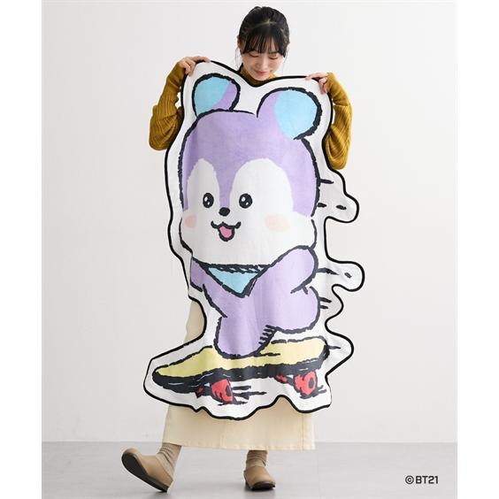ニッセン（nissen） ファッション雑貨 BT21 ダイカット 裏ボアフリース