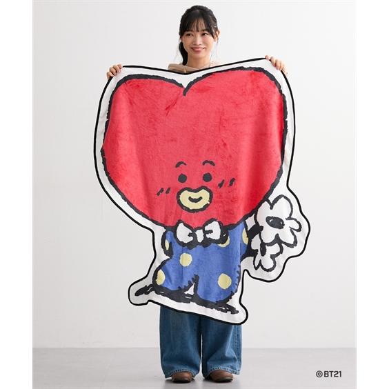 ニッセン（nissen） ファッション雑貨 BT21 ダイカット 裏ボアフリース
