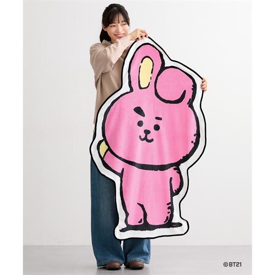 ニッセン（nissen） ファッション雑貨 BT21 ダイカット 裏ボアフリース