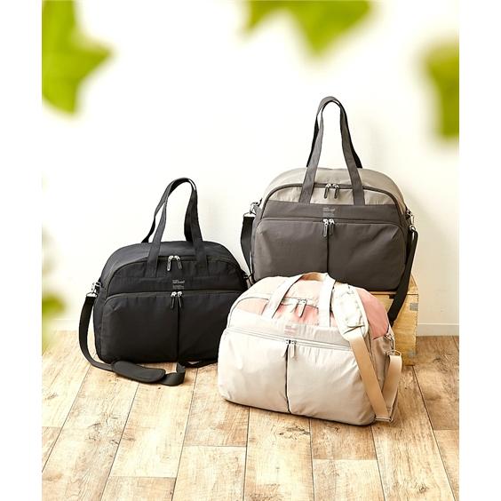 バッグ（鞄） anelloGRANDE アネログランデ Poche Lab. 10ポケット ガバっと開く ドデカ 2WAY トラベル ボストン 約36L 耐水 A4収納 (アクアカルダ 送料無料)の画像
