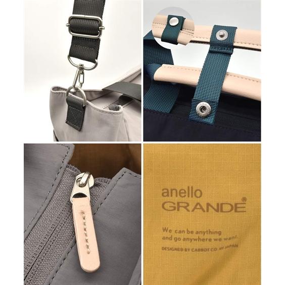 バッグ（鞄） anello GRANDE アネログランデ アネロ サブレ 10ポケット 2WAY ショルダー トート 手提げ  A4対応 軽量 はっ水 旅行バッグ (アクアカルダ)の画像