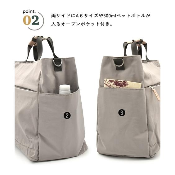 バッグ（鞄） anello GRANDE アネログランデ アネロ サブレ 10ポケット 2WAY ショルダー トート 手提げ  A4対応 軽量 はっ水 旅行バッグ (アクアカルダ)の画像