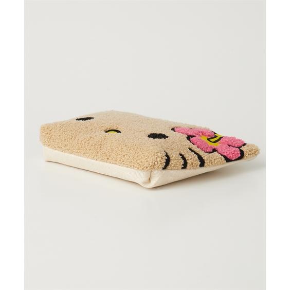 ハローキティ バッグ（鞄） さがらポーチ Hello Kitty サンリオ さがら刺しゅう キャラクターポーチ 化粧ポーチ 小物入れ (アクア ...