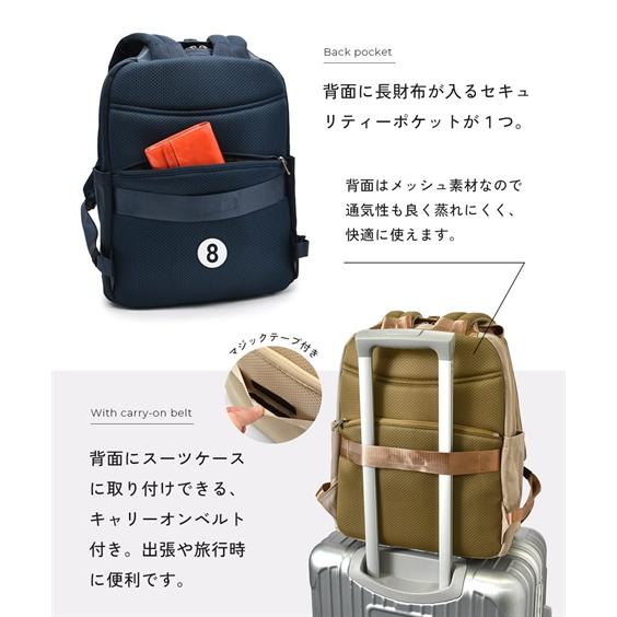バッグ（鞄） anello GRANDE アネログランデ アネロ エクレア 多機能 デイパック リュック A4対応 13インチ PC収納 撥水通勤 通学 (アクアカルダ 送料無料)の画像
