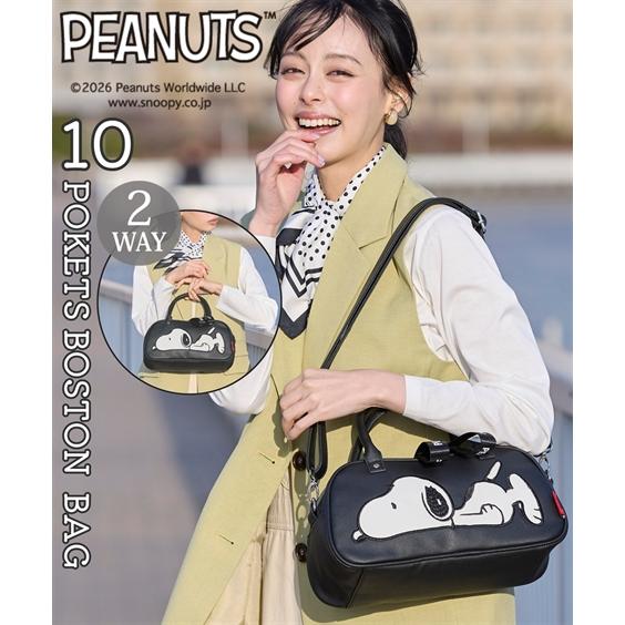 PEANUTS バッグ（鞄） PEANUTS SNOOPY スヌーピー 10ポケット 多収納