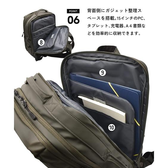 バッグ（鞄） fulcro フルクロ Explorer バックパック スリーク リュック デイパック 13L 耐水 A4対応 15インチPC収納 キャリーオン (アクアカルダ 送料無料)_10