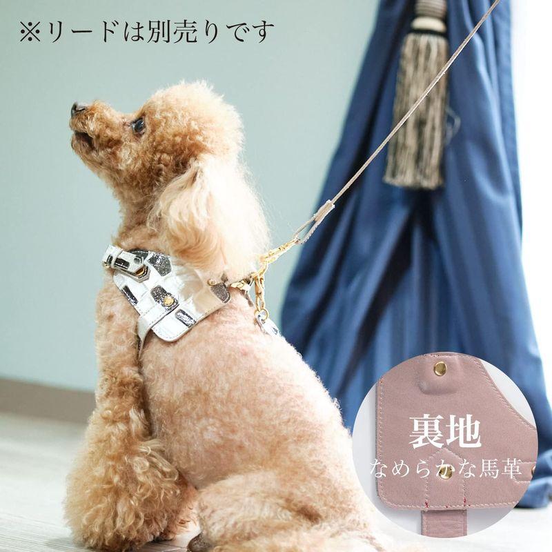 Now&Fountain ボディベルト Bタイプ ジュエリータイル 本革 ハーネス トイプードル ミニチュアダックスフンド ミニチュアシュナ ミニチュアダックスフンド ボディベルト Bタイプ ジュエリータイル 本革 ハーネス トイプードル ミニチュアシュナ