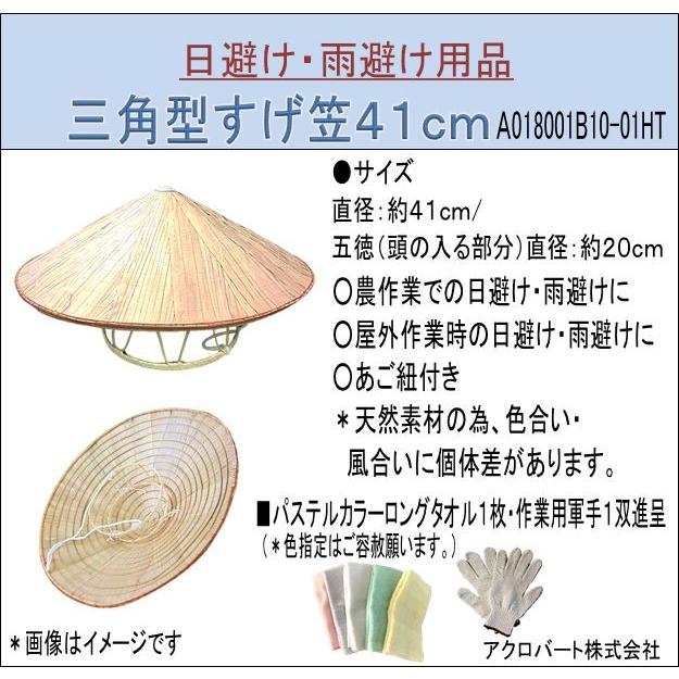希少 三角型すげ笠４１ｃｍ 日避け 雨避け 雪避け 軍手 タオル付き Discoversvg Com