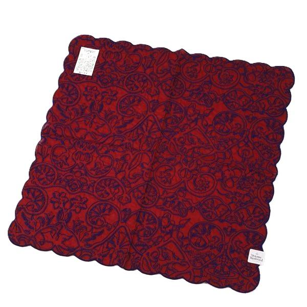Vivienne Westwood 大判刺繍ハンカチ新品2枚 新品 ヴィヴィアン ウエストウッド タオルハンカチ ガーゼ 大判 2枚