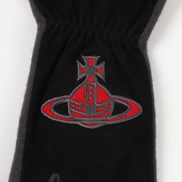 Vivienne Westwood レザーコンビ 手袋 ブラック Vivienne Westwood（ヴィヴィアンウエストウッド） 羊革コンビ手袋