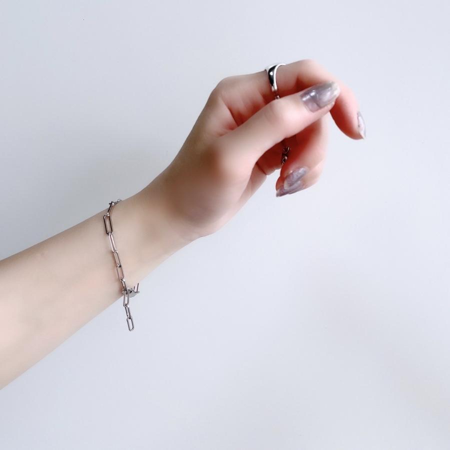 Lune bracelet レディース メンズ スリムチェーンブレスレット