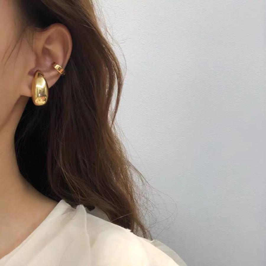 イヤーカフ レディース メンズ ボリュームイヤーカフ（両耳用） sv925 アクセサリー おしゃれ シンプル Pierce | Lune | 01