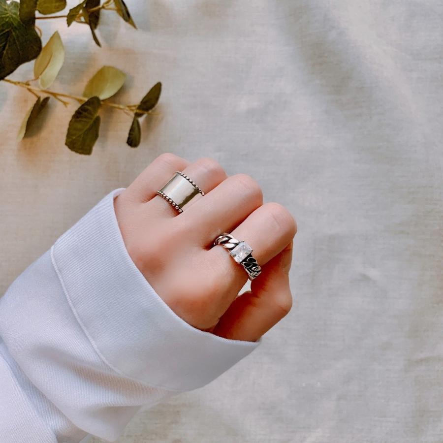 Lune（リュンヌ） ring 指輪 レディース ロングスタッド シルバー