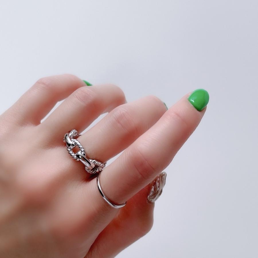 Lune（リュンヌ） ring 指輪 レディース メンズ ツイストチェーン