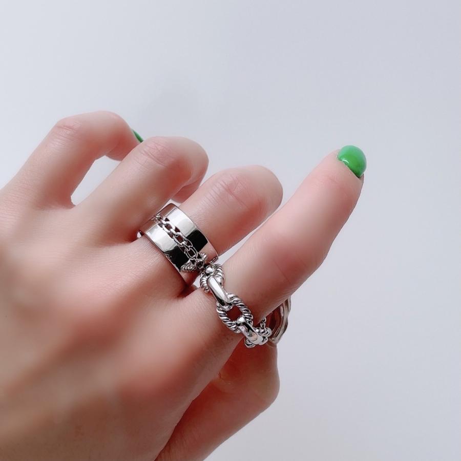 Lune（リュンヌ） ring 指輪 レディース メンズ ツイストチェーン