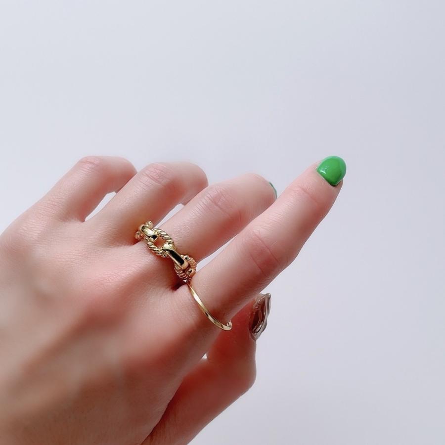 Lune（リュンヌ） ring 指輪 レディース メンズ ツイストチェーン 