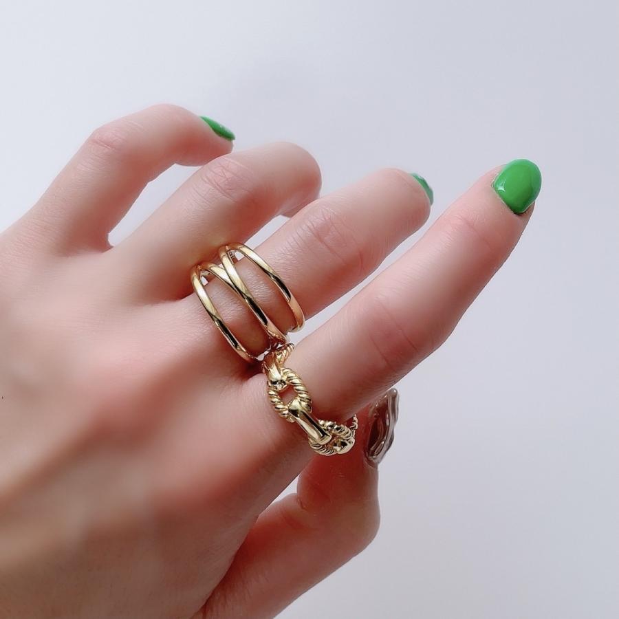 Lune（リュンヌ） ring 指輪 レディース メンズ ツイストチェーン 