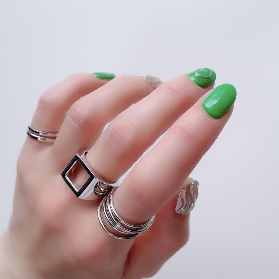 Lune（リュンヌ） ring 指輪 レディース メンズ スクエアオープン