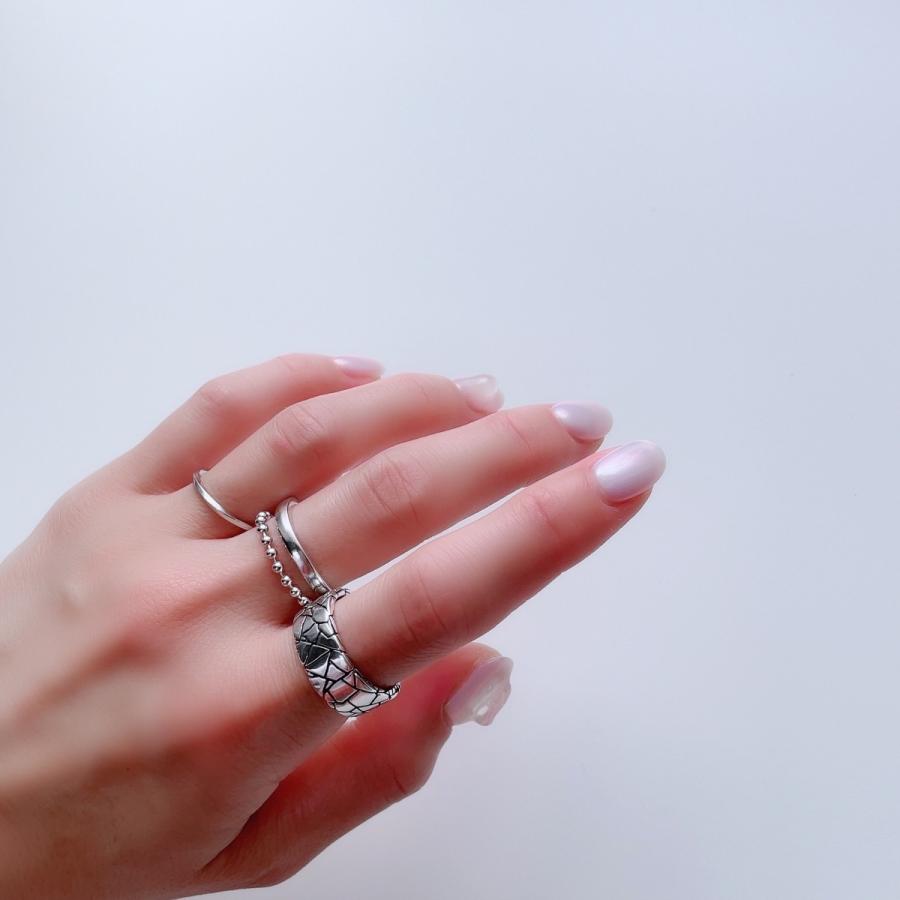 Lune ring 指輪 レディース メンズ クラックリングS925 シルバー