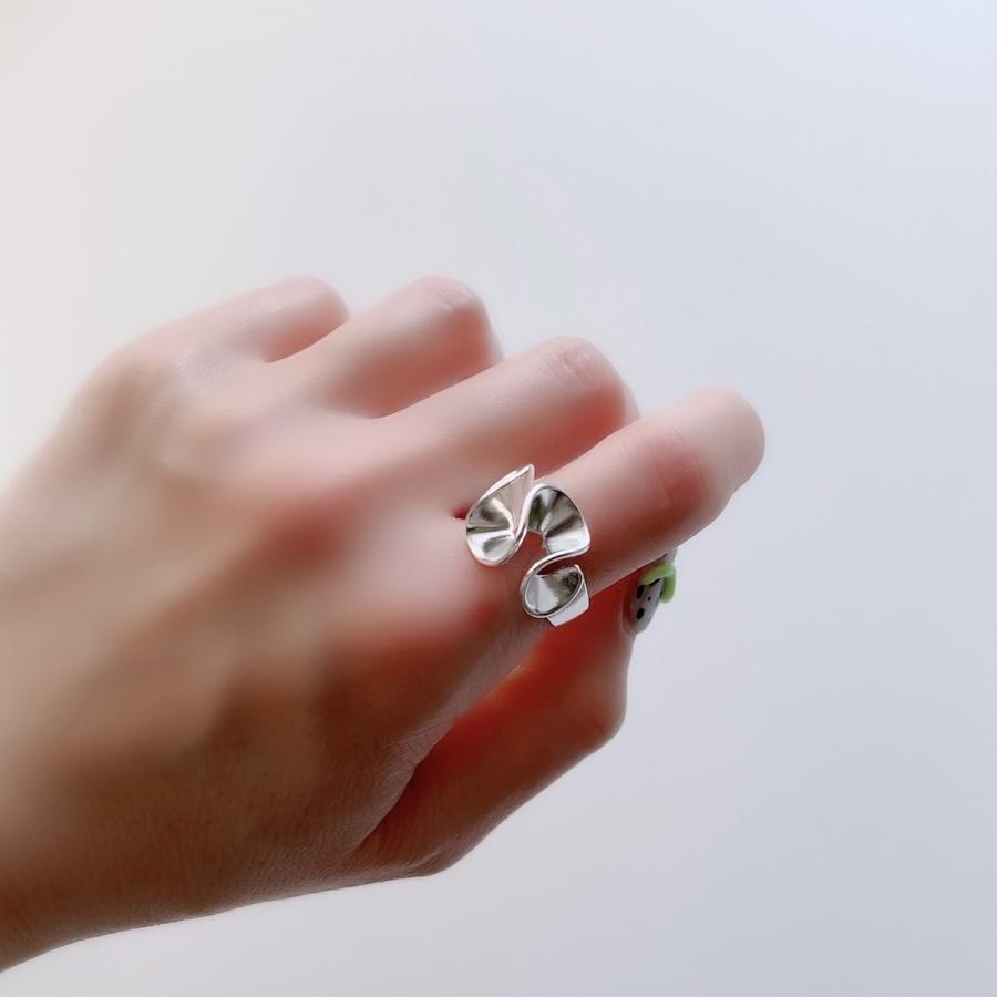 Lune ring 指輪 レディース メンズ フリルリング S925 シルバー