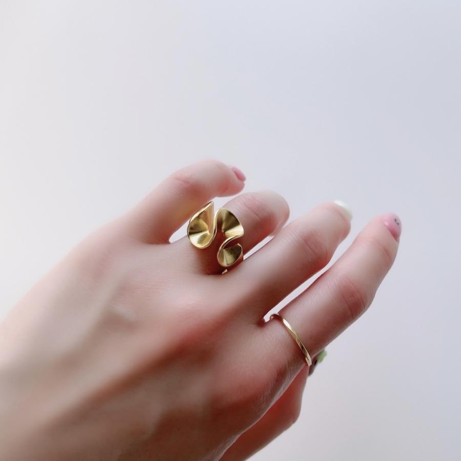 Lune ring 指輪 レディース メンズ フリルリング S925 シルバー