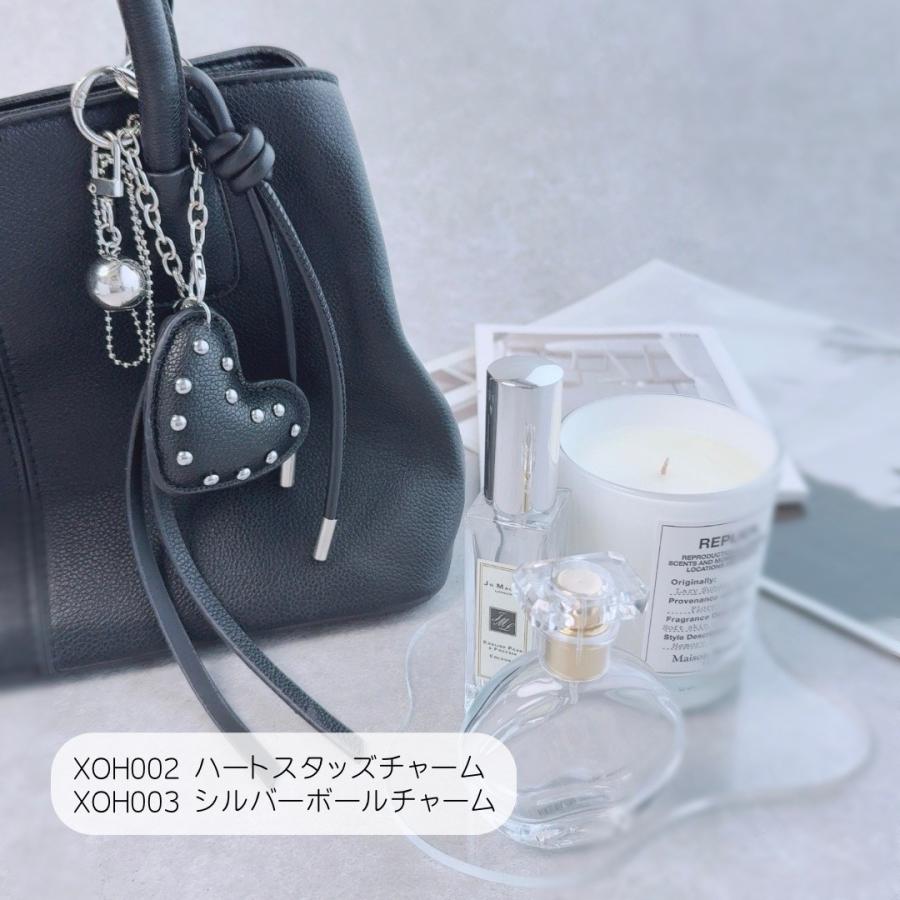 Lune（リュンヌ） ハートスタッズチャーム アイフォン キーホルダー