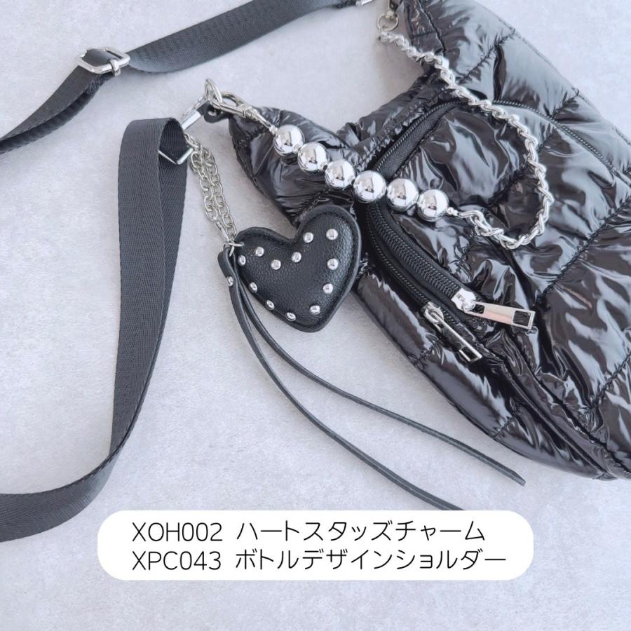 Lune（リュンヌ） ハートスタッズチャーム アイフォン キーホルダー