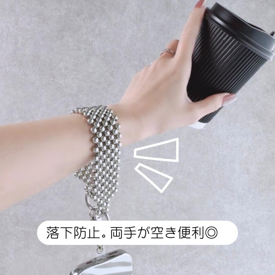 タンザクストラップ スマホストラップ おしゃれ シルバー 人気 : Lune