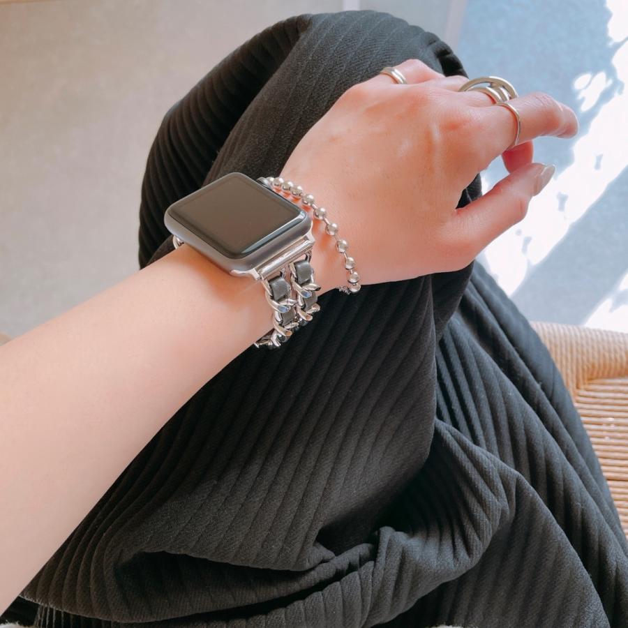 Apple Watch 全機種対応 アップルウォッチ ダブル  チェーン バンド おしゃれ バンド デザイン 男女兼用 | Lune | 02