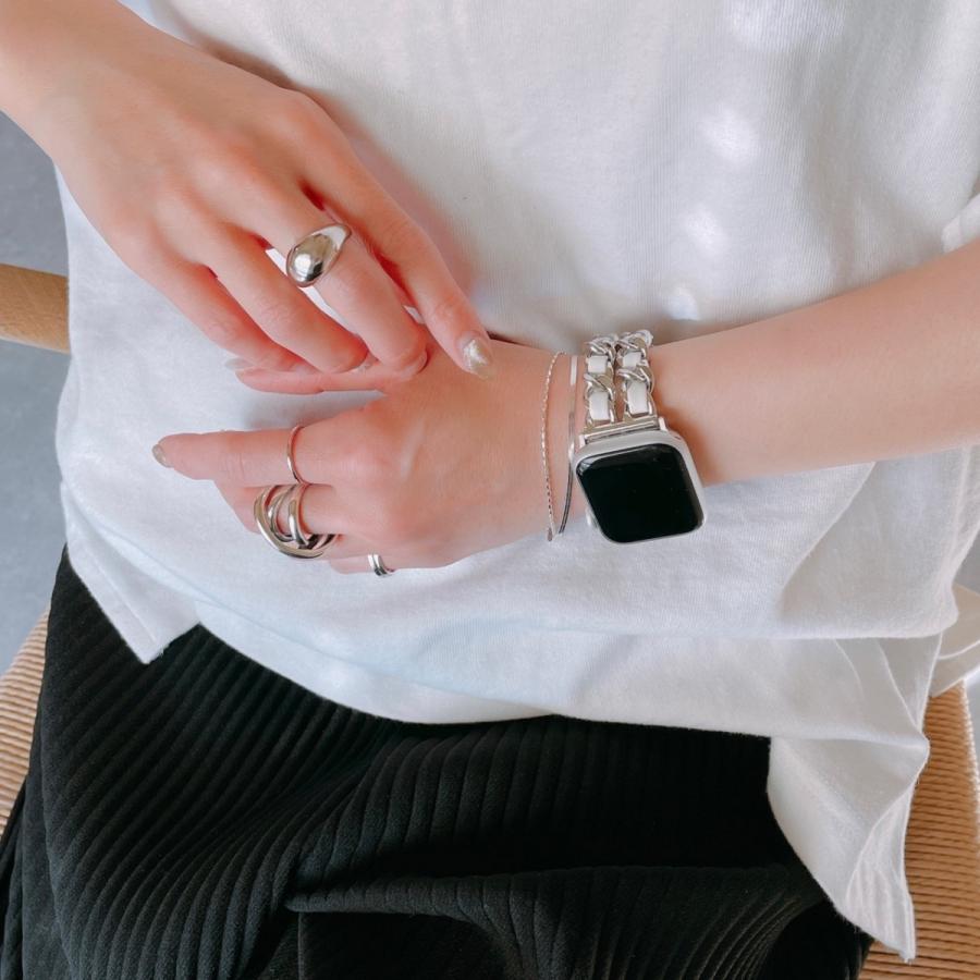 Apple Watch 全機種対応 アップルウォッチ ダブル  チェーン バンド おしゃれ バンド デザイン 男女兼用 | Lune | 03