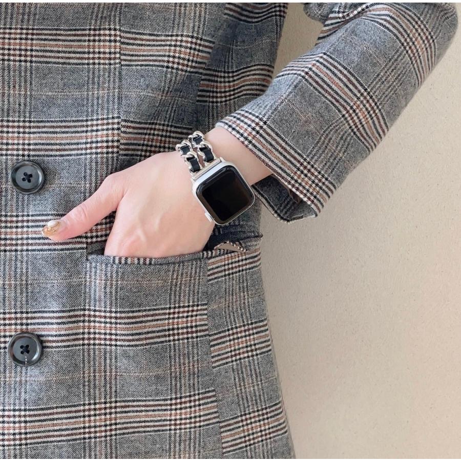 Apple Watch 全機種対応 アップルウォッチ ダブル  チェーン バンド おしゃれ バンド デザイン 男女兼用 | Lune | 07