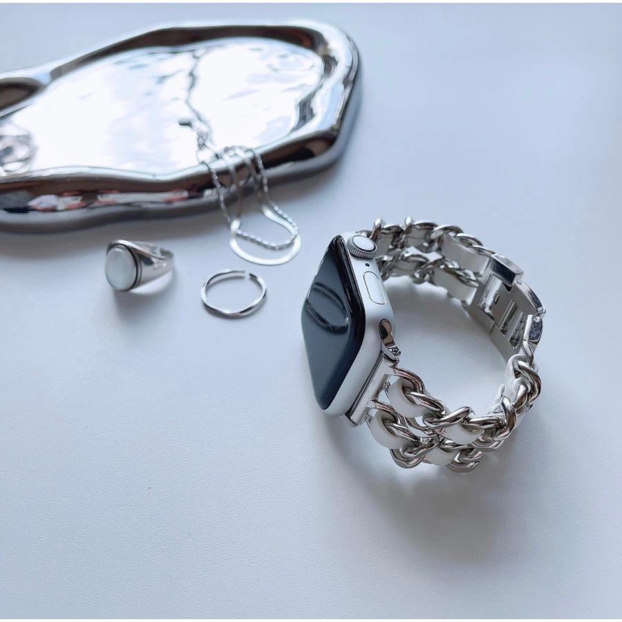 Apple Watch 全機種対応 アップルウォッチ ダブル  チェーン バンド おしゃれ バンド デザイン 男女兼用 | Lune | 08