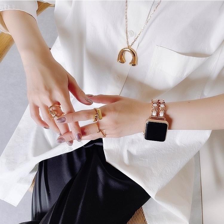 Apple Watch 全機種対応 アップルウォッチ PG ダブル チェーン バンド おしゃれ バンド デザイン 男女兼用 | Lune | 01