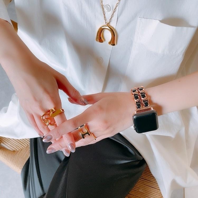 Apple Watch 全機種対応 アップルウォッチ PG ダブル チェーン バンド おしゃれ バンド デザイン 男女兼用 | Lune | 02